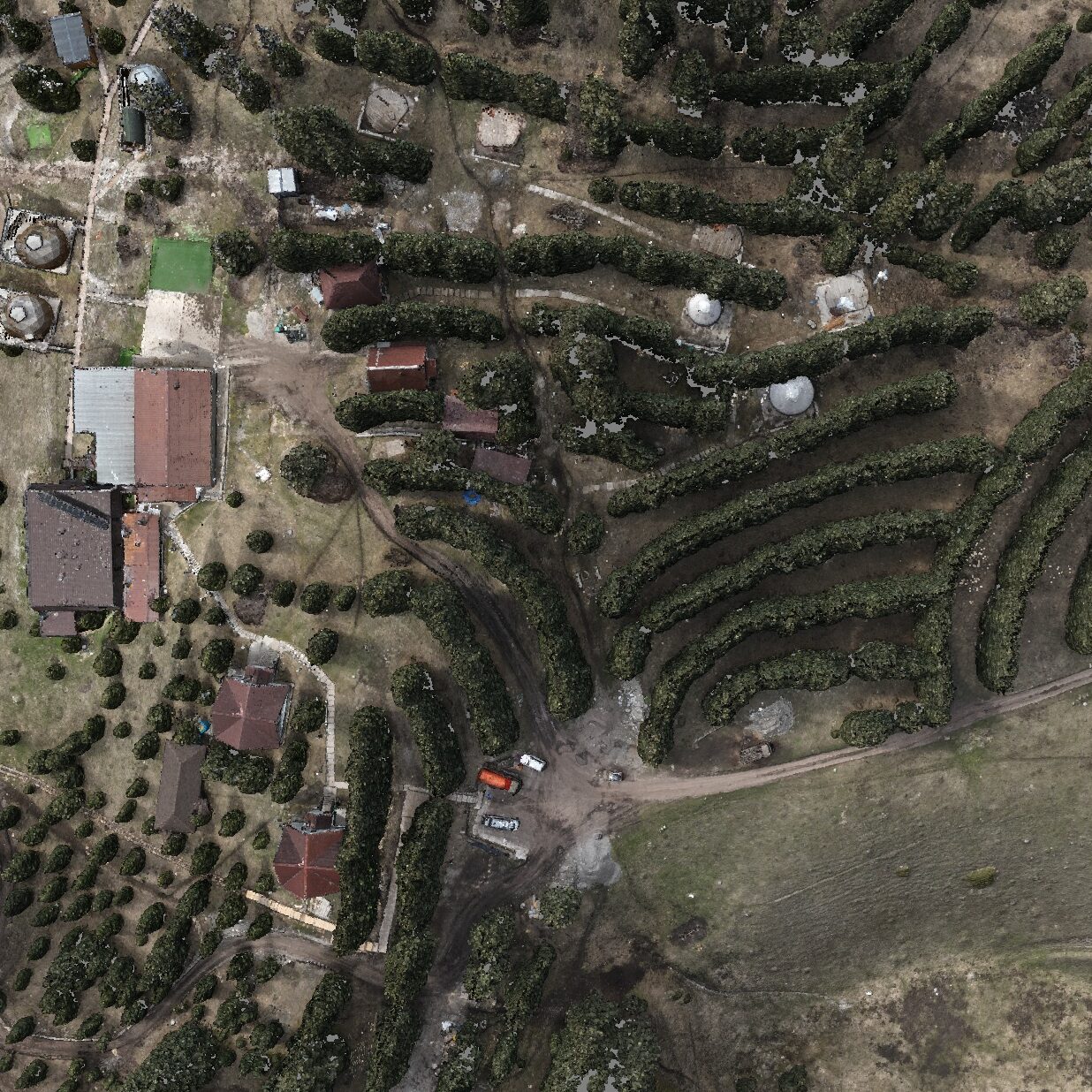 Съемка для ландшафтного благоустройства